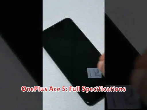 OnePlus Ace 5: Full Specifications