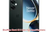 OnePlus Nord CE 3 Lite: Full Specifications