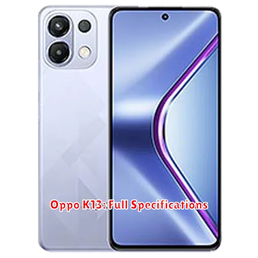 Oppo K13: Full Specifications