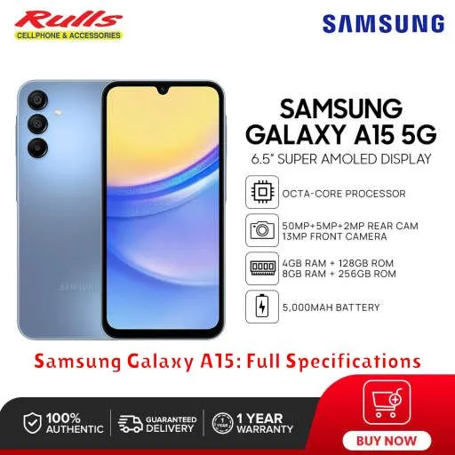 Samsung Galaxy A15: Full Specifications