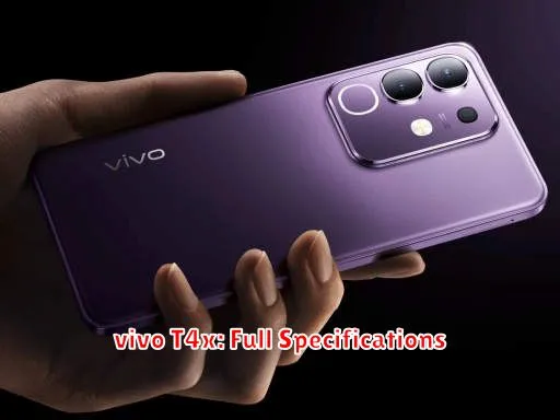 vivo T4x: Full Specifications