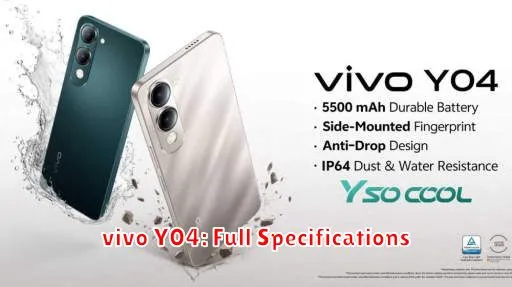 vivo Y04: Full Specifications